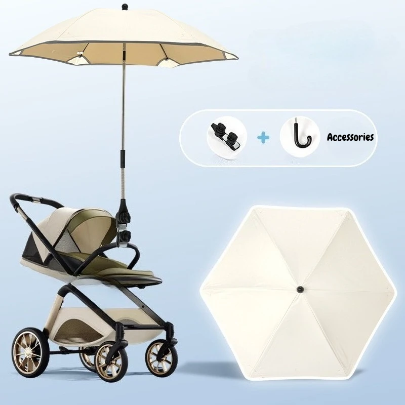 

Universal Baby Stroller Sun Protection Parasol with Umbrella Clip Kids Pram Sun-Proof Parasol for Wheelchair,Electric bicycle