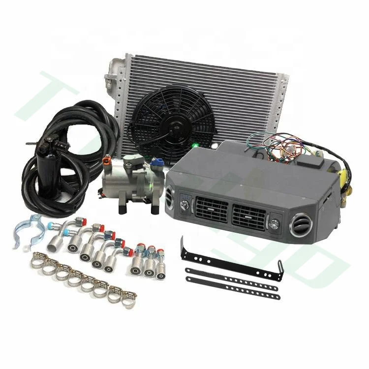 Under Dash Car Air Conditioning Kit 12V Cooling Evaporator electrical Compressor 3 Level complete air conditioner for old car