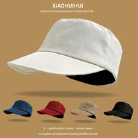 Retro British Style Cotton and Linen Equestrian Hat for Men and Women Summer Thin Breathable Versatile Sunscreen Flat Top Berets