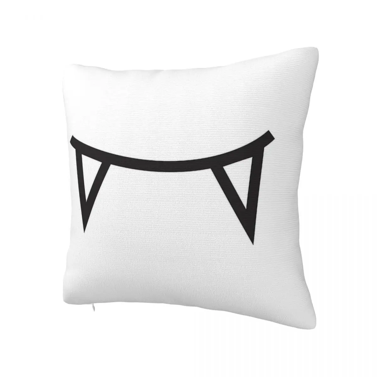 Vampire Fangs Square Pillow White Square pillow