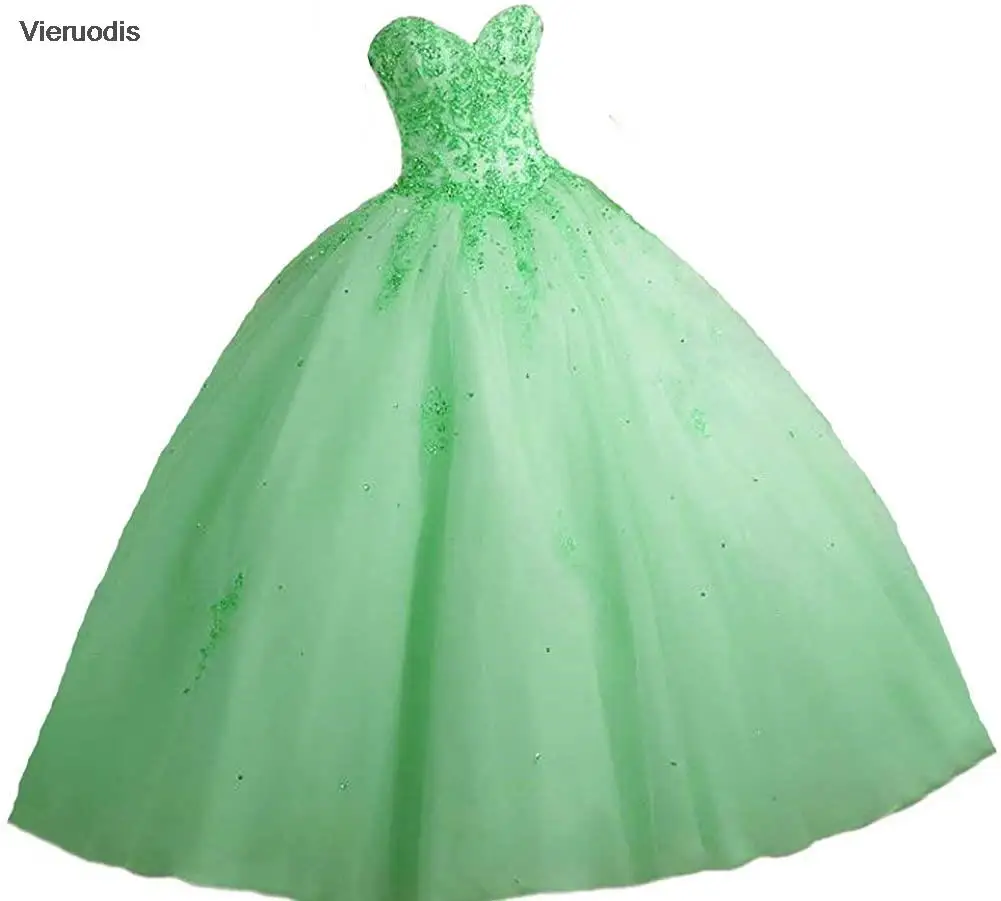 

2021 Sexy Ball Gown Lace Quinceanera Dresses Prom Party Sweet 16 Gown for Teens Corset Vestidos De 15 Anos Custom Made