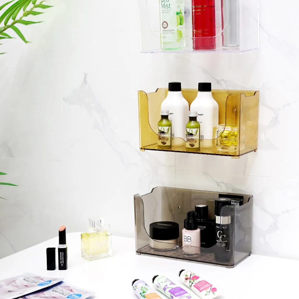 

Storage Shelving Bathroom Box Hanging Shelf for No Trace Wall Shelves Toilet Organizer