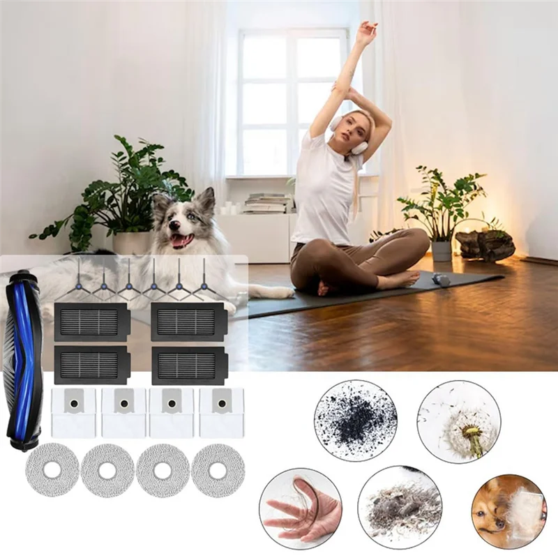 قطع غيار B01C-T50 قطع غيار Forecovacs DEEBOT T50 Series T50 PRO/T50 Max قطع غيار الممسحة الكهربائية