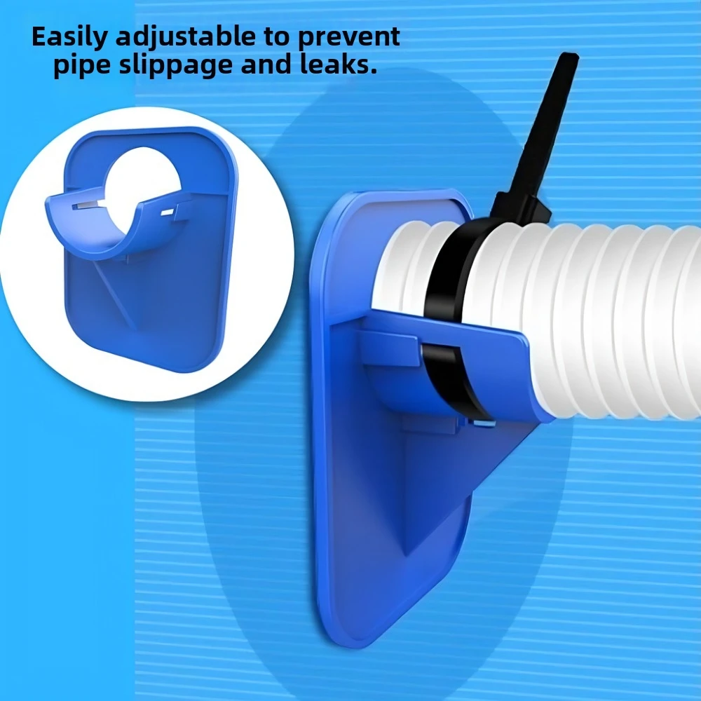 Durable Swimming Pool Pipe Holder Mount Easy To Install with Cable Tie Pool Hose Support 30-38mm Pipe Diameter Rust-Proof