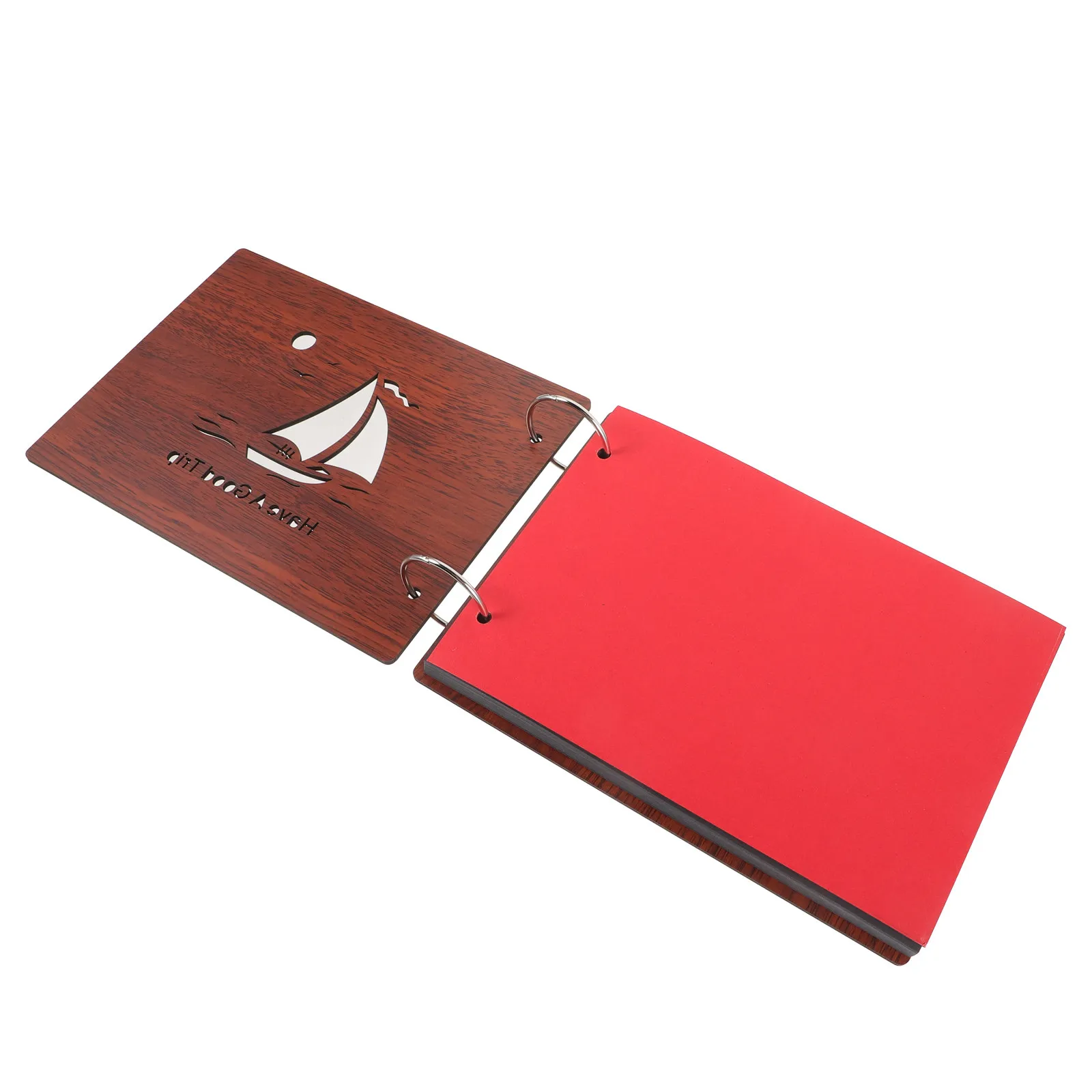 

Деревянный фотоальбом DIY в деревенском стиле, пустой, для семейных и дружеских воспоминаний, креативное украшение для дома и офиса