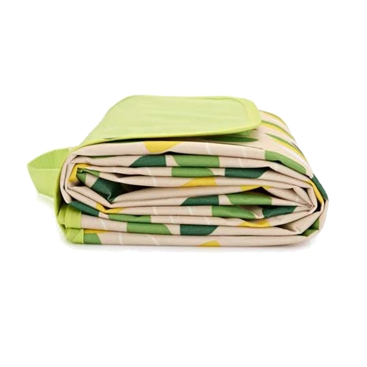 

Hot Sell Lightweight Large Size Foldable Roll up Machine Washable Custom Picnic Blanket Rug Camping Grass Picnic Mat