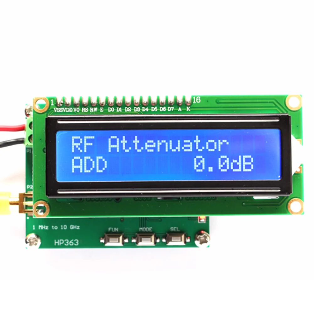 RF power meter 1MHz~10GHz -50~0dBm power meter can set RF power attenuation value