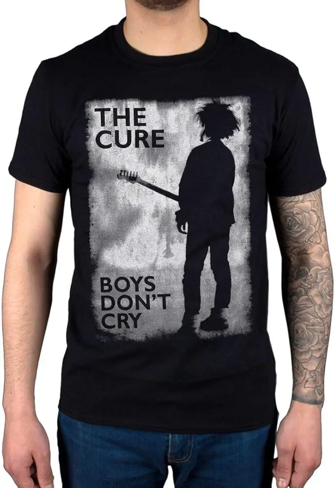 The Cure Boys Don't Cry Vintage Graphics Cotton T-shirt Unisex Fashion Men Women Short Sleeve Y2k Tops Unisex Shirt Streetwear