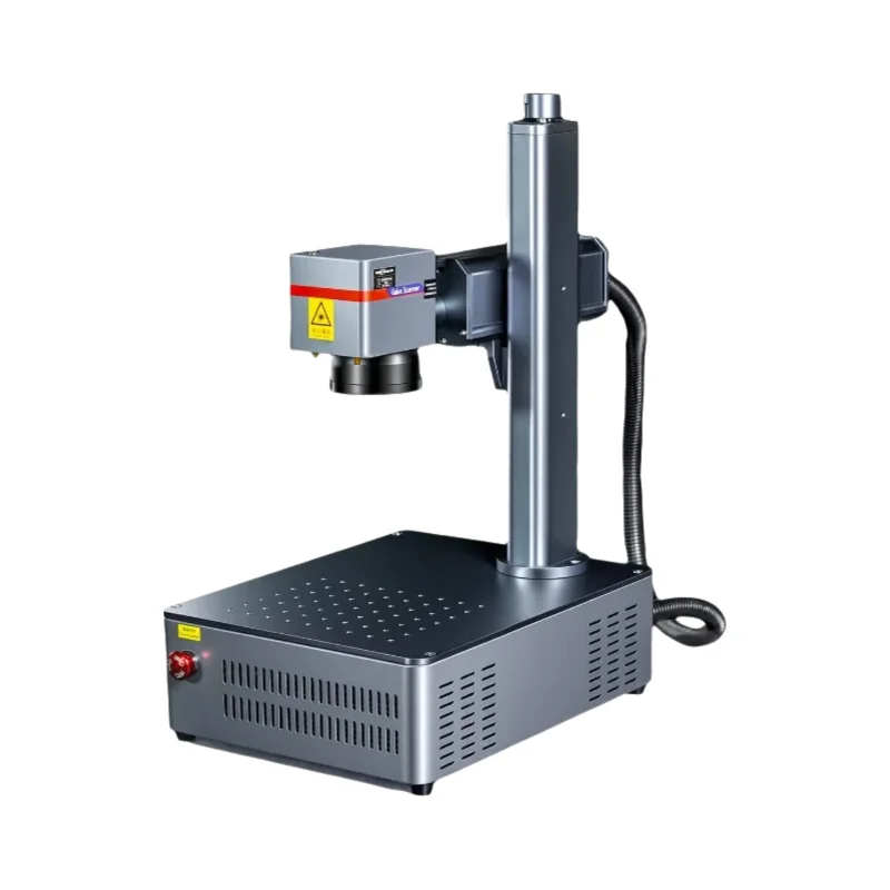 Miniature Fiber Laser Marking Machine for Pencils Rulers Stones Keychains Silver Jewelry Metal Nameplates Engraving Machines.