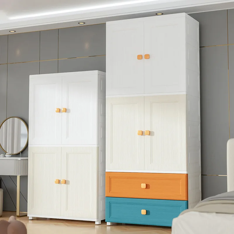 70 sides wide, thickened and enlarged wardrobe, household double-door storage cabinet, multi-drawer sundries wardrobe
