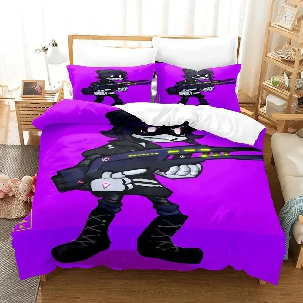 3D Print Anime Murder Drones Bedding Set Boys Girls Twin Queen Size Duvet Cover Pillowcase Bed Boys Adult Fashion Home Textile