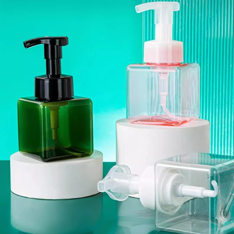 1pc 250/450ml Soap Despenser Portable Foam Pumps Bottle Manually Press Soap Foaming Mousses Liquid Dispensers Bathroom Bottling