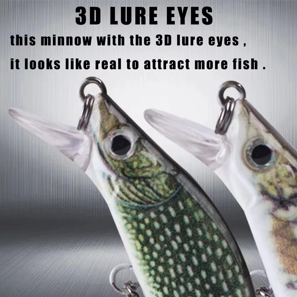 Señuelo Minnow de hundimiento Walk Fish 55mm – Perca, lucio, trucha y mar - imagen 3