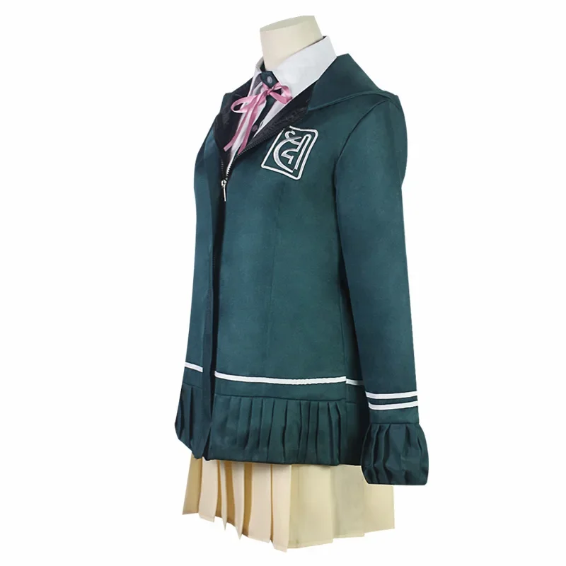 Disfraz de Anime Super DanganRonpa Nanami ChiaKi para niñas, uniforme de escuela secundaria JK, uniforme de marinero, Falda corta Loli