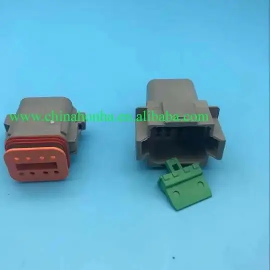 Free shipping 5/10/20/50 pcs/lots DT04-8P DT06-8S sealed wire Connector Deutsch 8 Pin/way Male and Female Auto Connector Plug