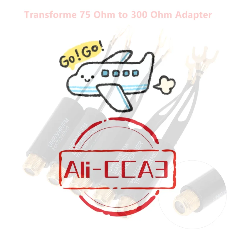 

2/5/10 шт. Трансформатор 75 Ом в 300 Ом, адаптер UHF VHF FM, конвертер антенного трансформатора F-типа (гнездо) для ТВ, радио, коаксиальной антенны