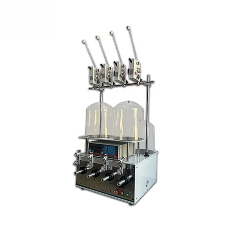 Four Spindle CNC PLC Copper Wire Coil Winding Machine 0.02mm-1.0mm Easy Operation Transformer Coil Making Core Motor