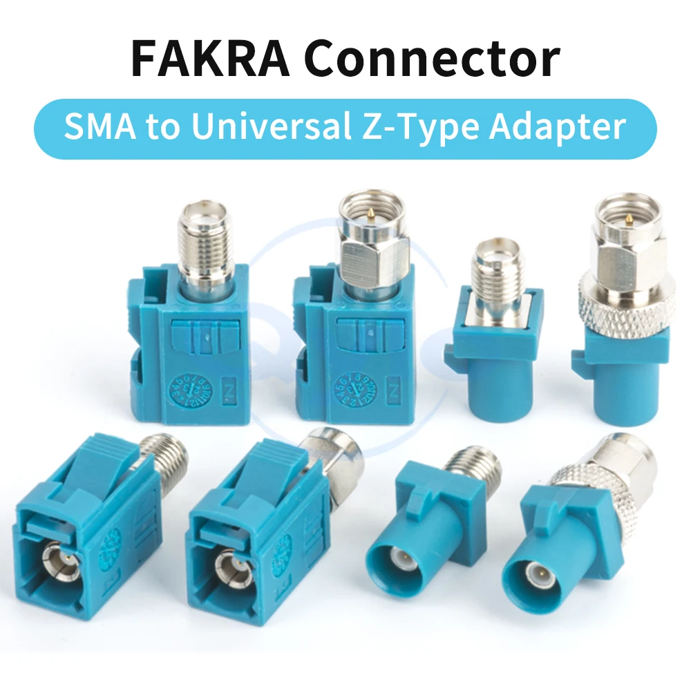 FAKRA - JK / SMA - JK Conector automotivo tipo Z universal FAKRA macho fêmea para adaptador de conector SMA RF (1 peça)