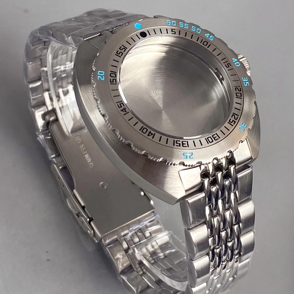 42mm Steel Bezel Sapphire Stainless Steel Dive Watch Case 200m Waterproof For NH34 NH35 NH36 NH38 ETA2824 PT5000 Automatic Move