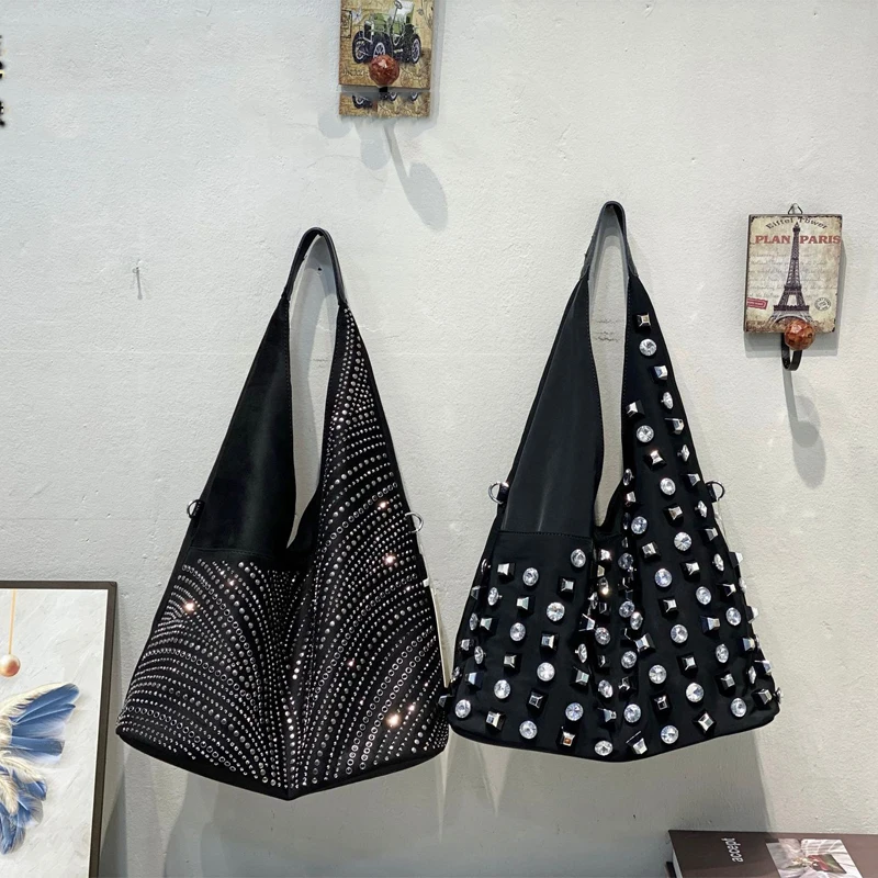 bolsas femininas de lantejoulas com strass bolsas femininas brilhantes de ombro que combina com tudo moda casual festa noturna grande capacidade tendencia 01