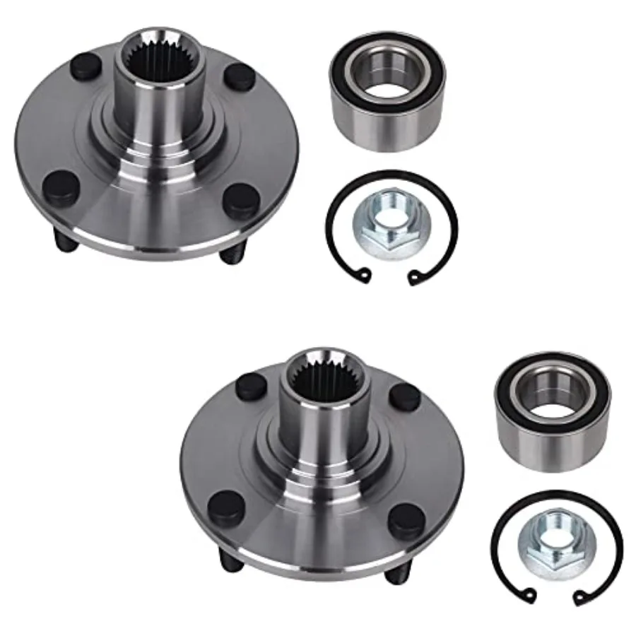 

PAROD Pair Front 518510 Wheel Hub and Bearing Assembly Compatible with Focus 2000-2011 4Lugs for Reliable Performance in High-