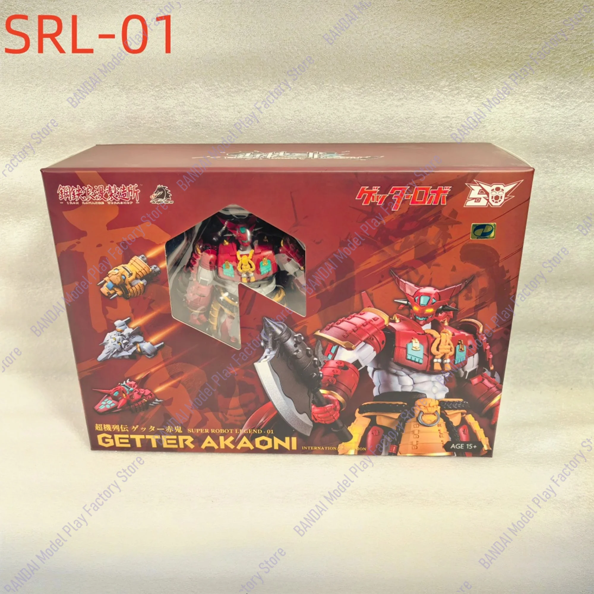 

In Stock Now Transformation Iron Romance Workshop Super Robot Legend SRL-01 Getter-Akaoni Action Figure