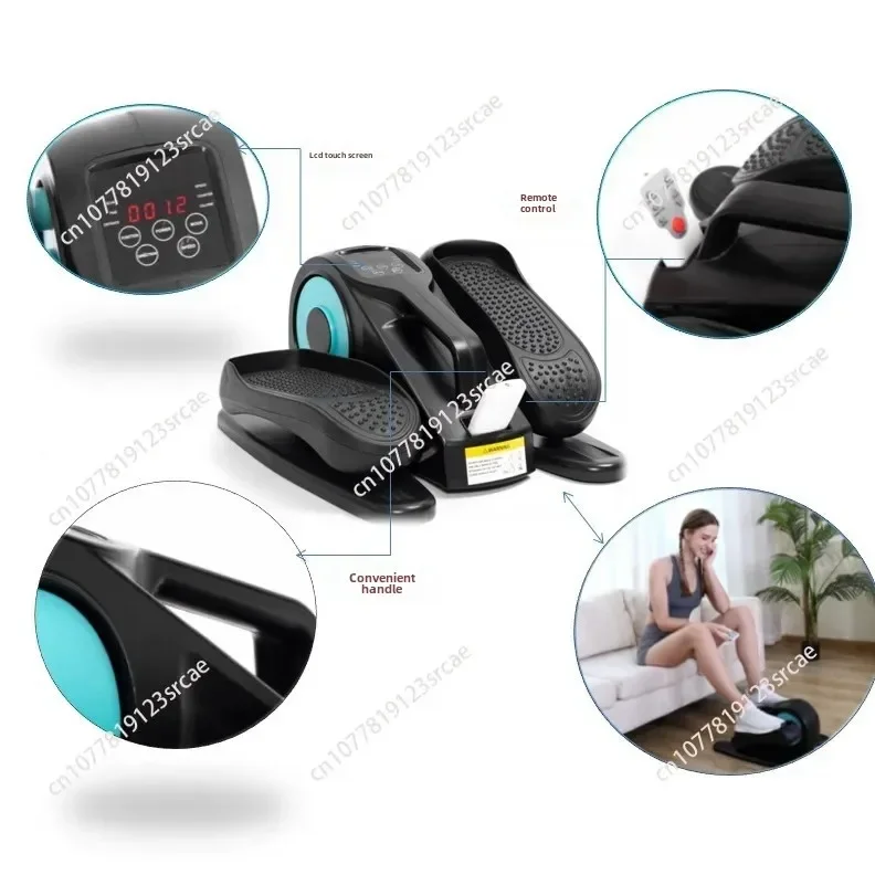 Under Desk Electric Mini Elliptical Machine Portable Exercise cross trainer stepper pedal exerciser bike with Large Pedal