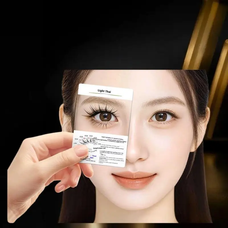 1Pc Falsche Wimpern Probe Karte Anprobieren Wirkung Ausstellung Wimpern Stil Display Board Wimpern Verlängerung Versorgung Gefälschte Wimpern Kosmetische Werkzeug