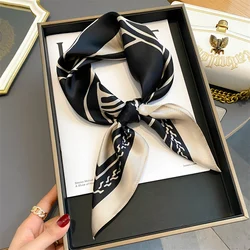 100% Real Silk Scarf New 70CM Natural Shawl Wraps Women Ladies Fashion Scarves Foulard Bandana Square Headband Hijab Pashmina