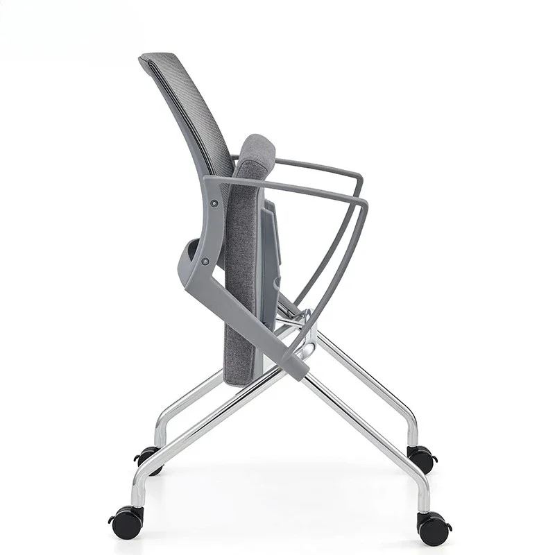 Comfortable Conference Grey Folding Office Negotiation  Educational Institution Chair