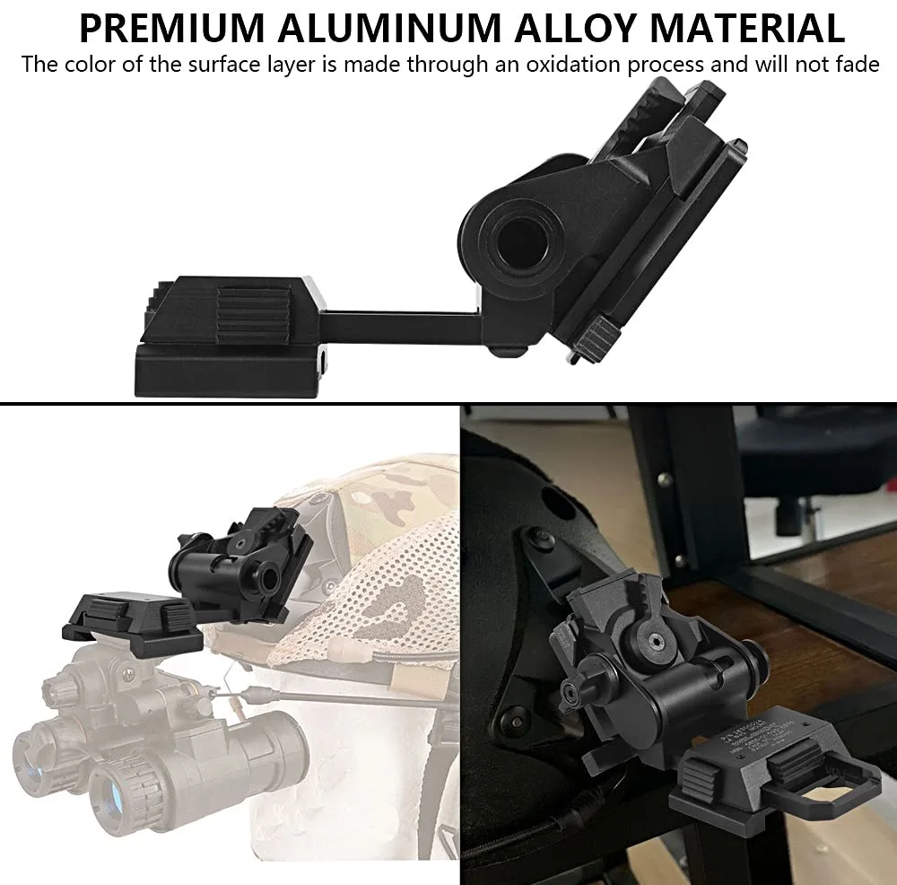 L4G24 Helmet Mounting Bracket PVS15 Night Vision Telescopic Seat Aluminum Alloy Fast NVG Multi Helmet Breakaway Adapters