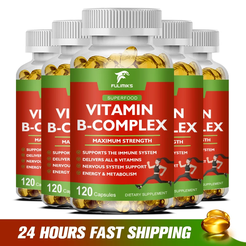 Organic Multivitamin B Capsule Anti-oxidation Skin Repair liver Health&Energy Care VB Complex Vitamins Daily Supplement