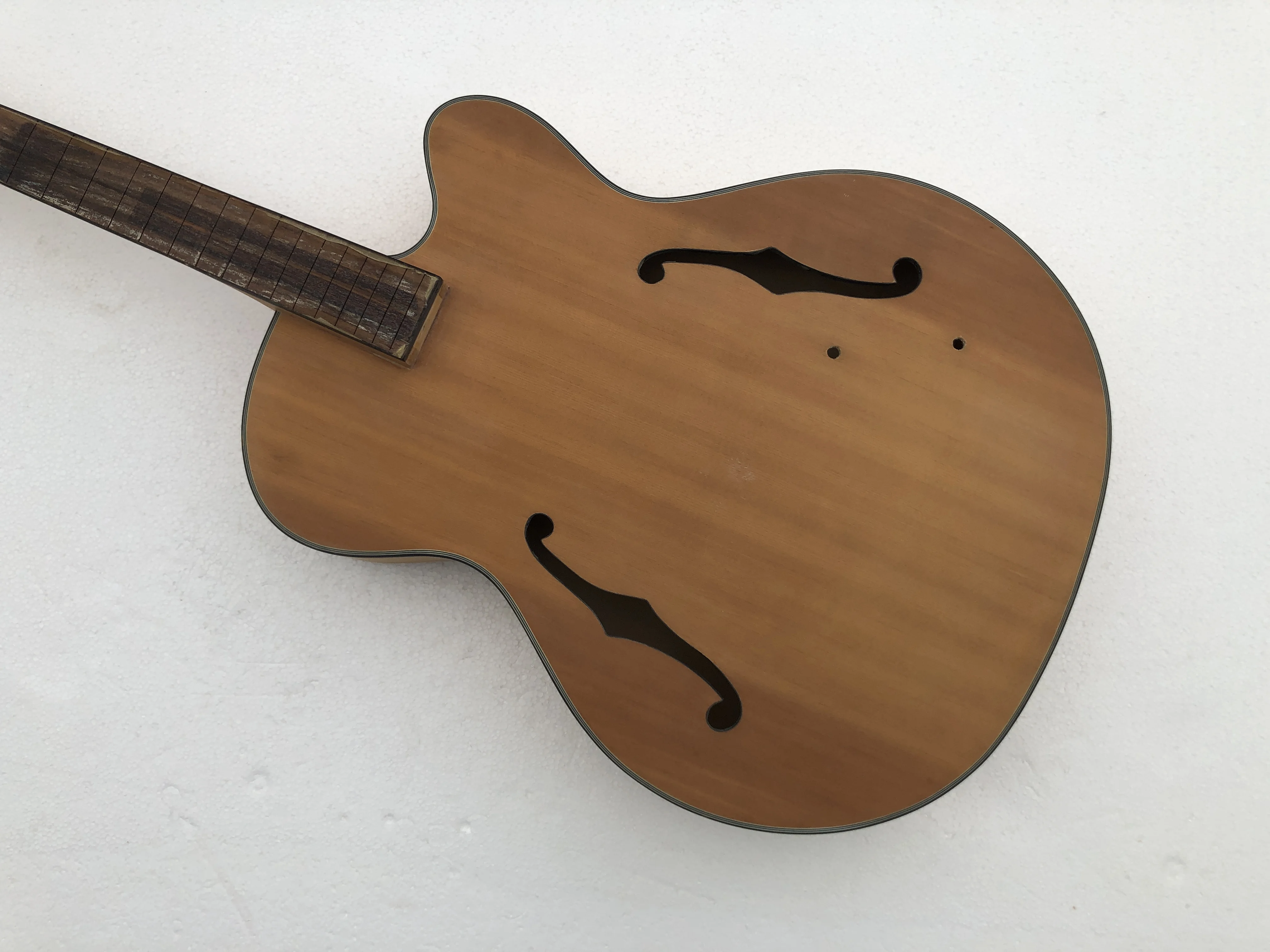 DIY Custom Hofner HCT Jazz Semi-Hollowbody Guitar Part Guitarra without Hardwares in Stock Discount Free Shipping