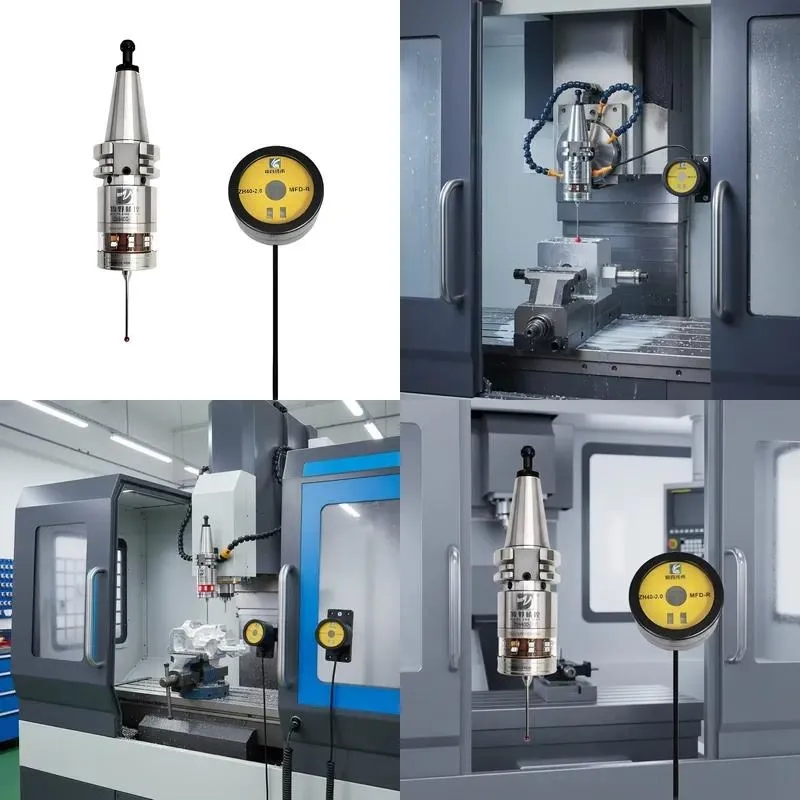 Makinopc ZH400 Wireless Probe for CNC Lathe Machining Center Machine Tool Workpiece Measurement 1 Year Warranty IP67