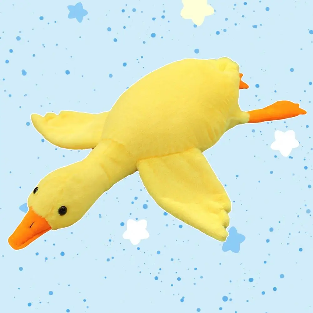 50cmの大きな白いガチョウのぬいぐるみ、柔らかい巨大なアヒルのギフト、非常に大きな枕、ソファ、大きなクッション、白いガチョウの女の子向けE6I2