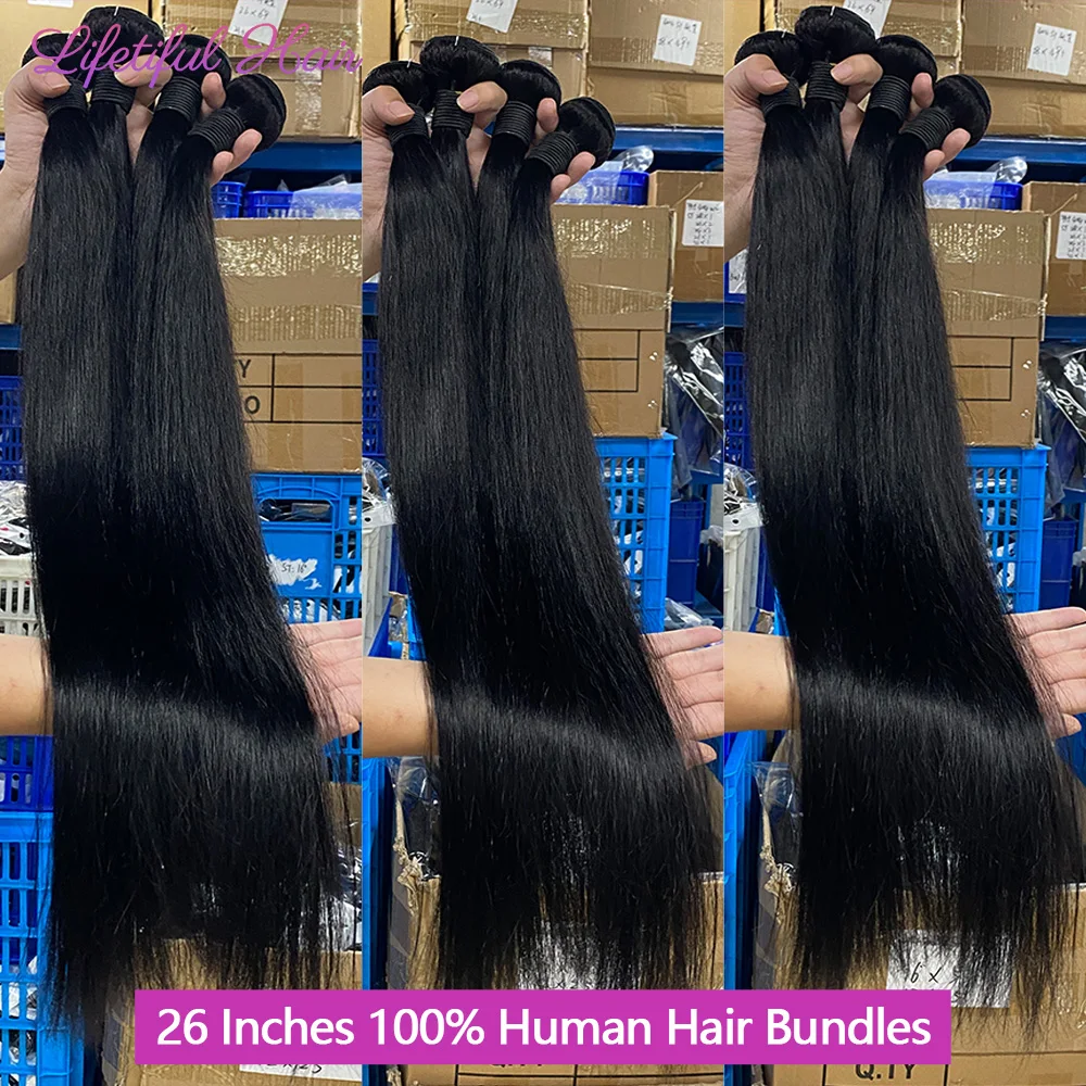 Extensiones de cabello humano liso, mechones con cierre de encaje Frontal, brasileño, HD, 13x4, 5x5, 100%