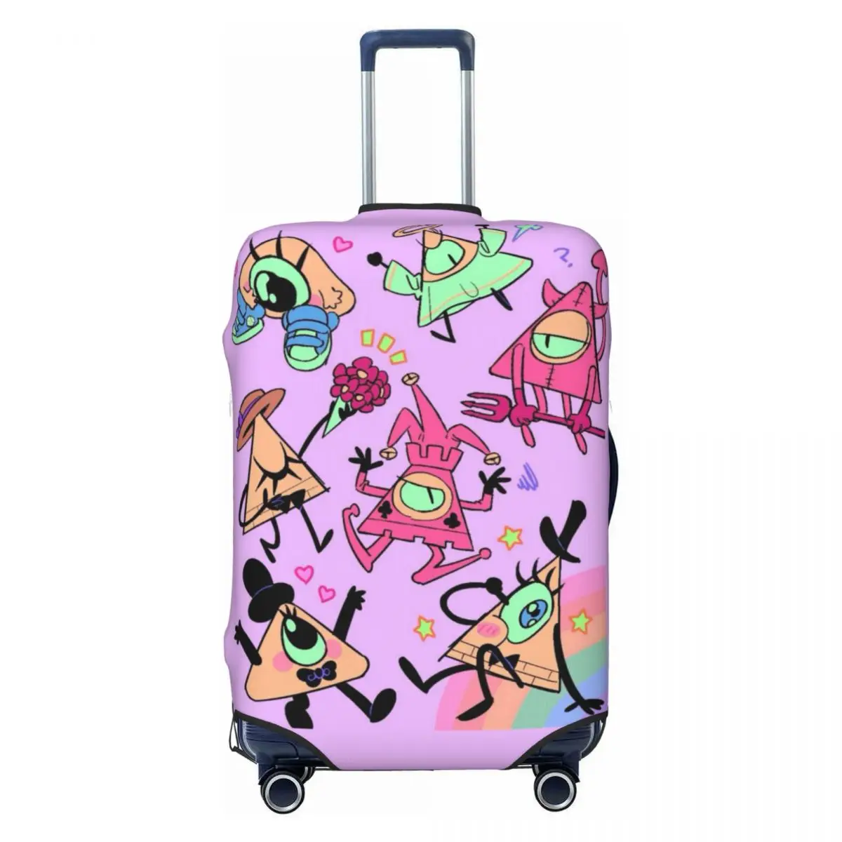 

Custom Funny Anime Gravity Falls Suitcase Cover Washable Luggage Covers Protector for 18-32 inch