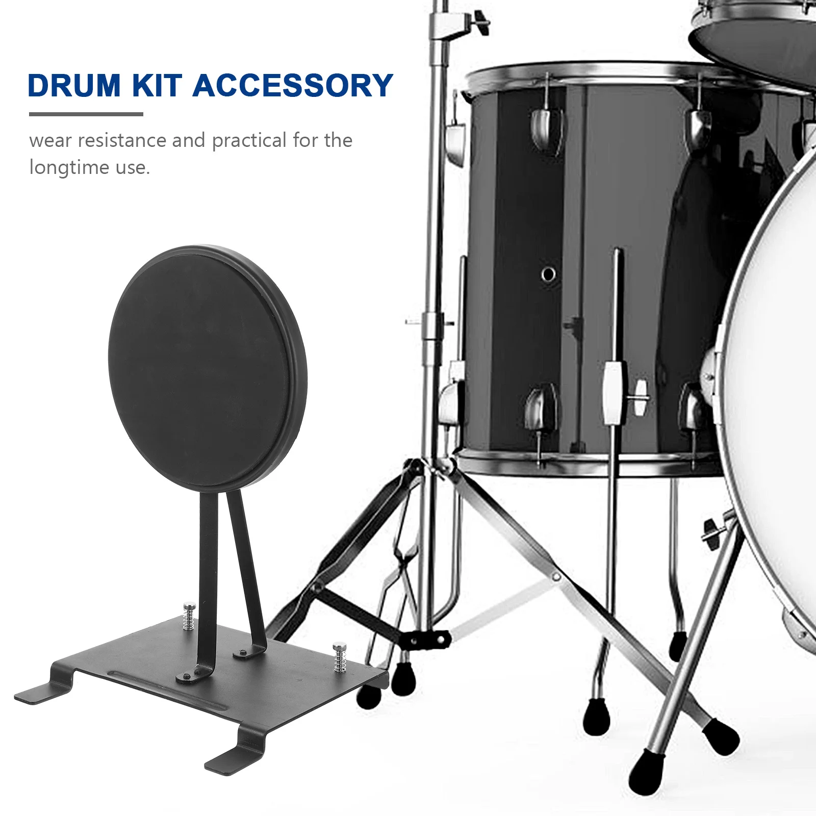 

Kick Trainer Pad Pedal Mat Bass Steel Protector Kit Supplies Replacement Accessory Black Single Drum Practice Durable Longtime