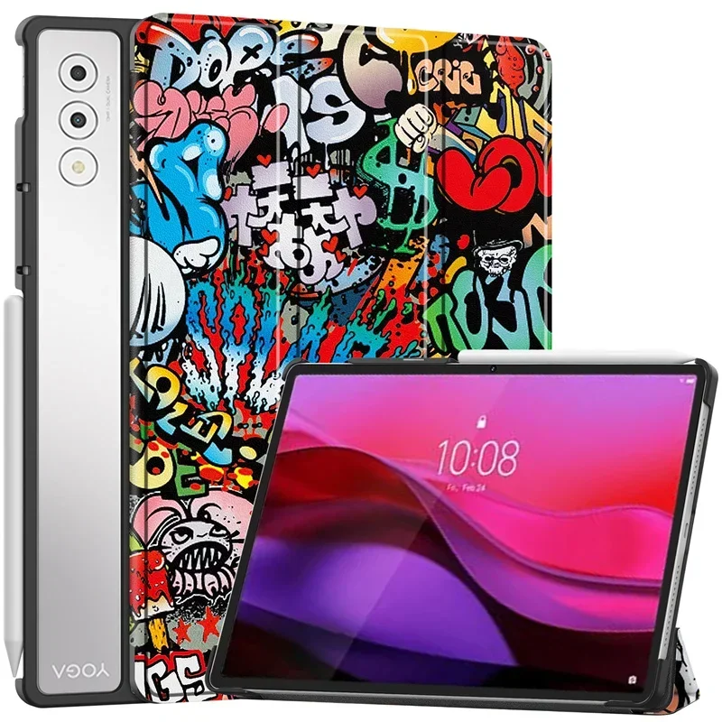 

Магнитный чехол для планшета Lenovo Yoga Tab Plus 12,7 дюйма, 2025 TB520FU, прозрачная задняя подставка для Lenovo Yoga Pad Pro 12,7, чехол