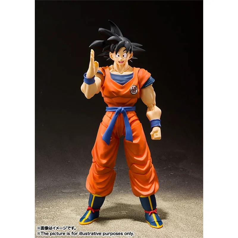 Bandai Genuine Dragon Ball Anime S.H.Figuarts Black Hair Son Goku 2.0 Action Figures Collectible Model Toys Gifts for Kids