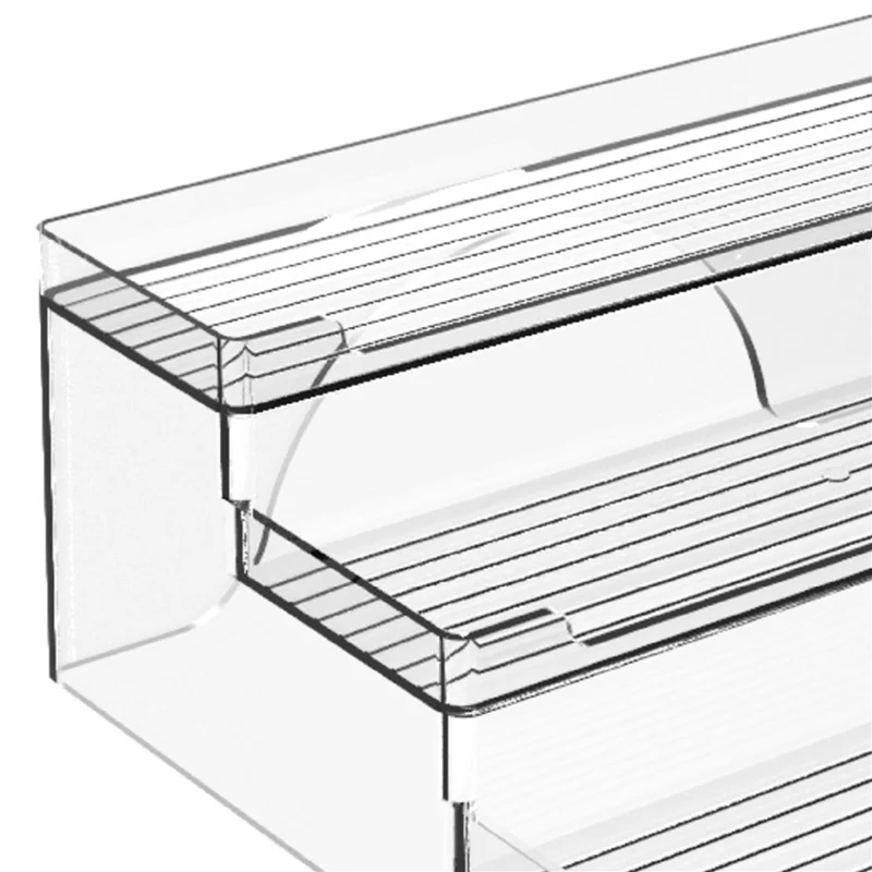 

ABWP-2X Tiered Cupboard Shelves - Frees Tanding Kitchen Pantry Storage For Tins, Jars And Cans - For Pantries Display Stand