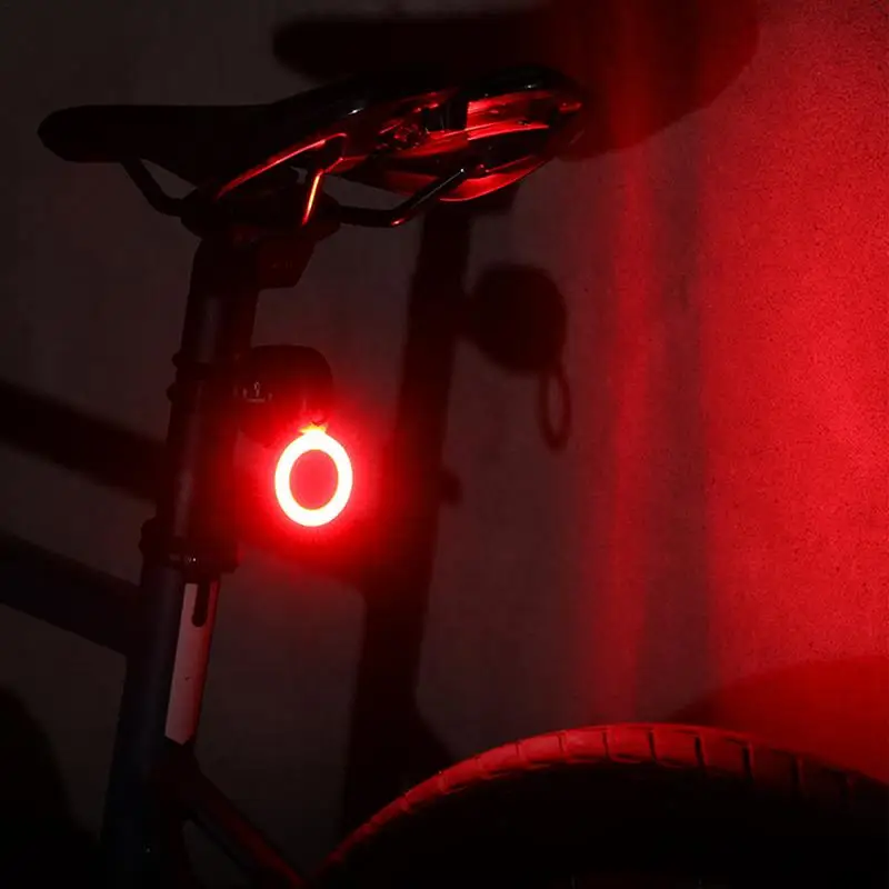 Rechargeable Bike Rear Light 3 Modes USB Safety Warning Bike Light Waterproof Bright Cycling Safety Flashlight For Night Riding