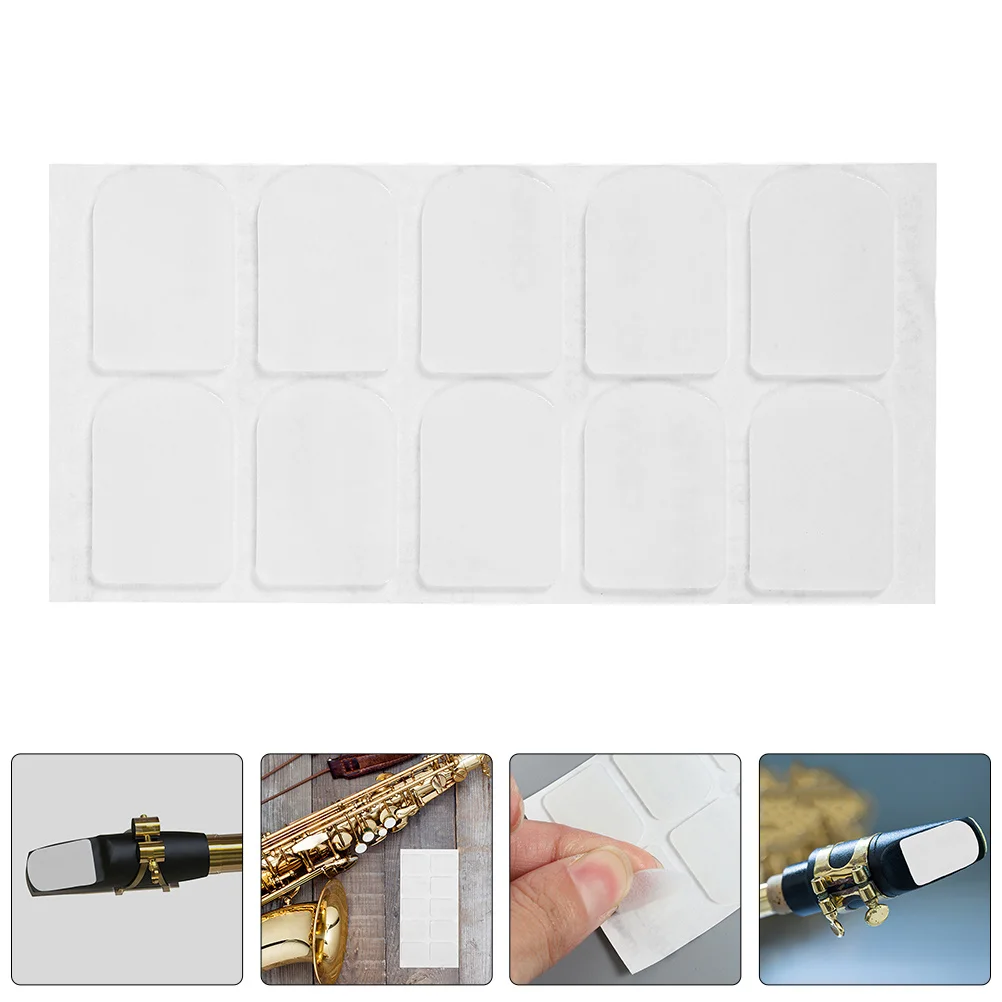 

80 Pcs Alto Saxophone Mouthpiece Bass Clarinet Kit Patch White Accessories Pads