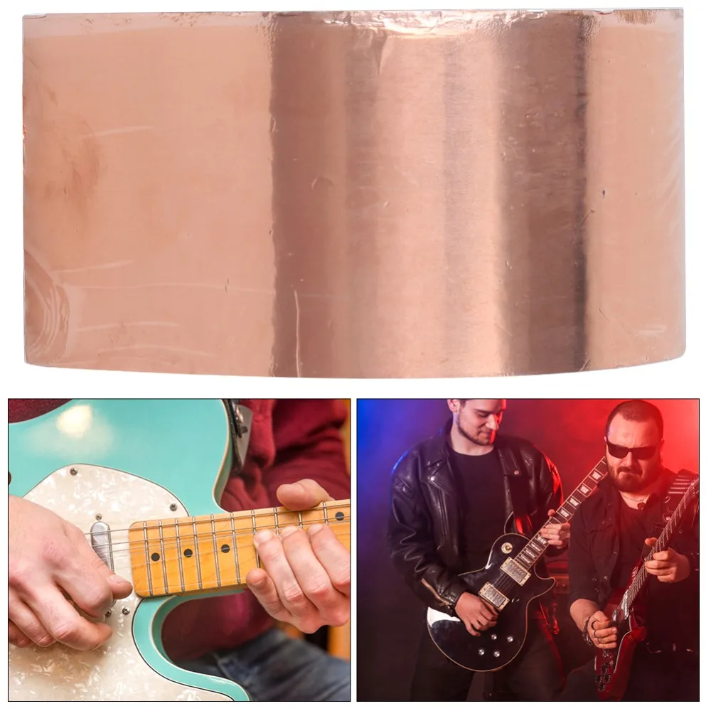 2PCS Single Sided Single Sided Conductive Copper Foil Tape Self Adhesive 0.05MM Thick Conductive Tape 50MM Width