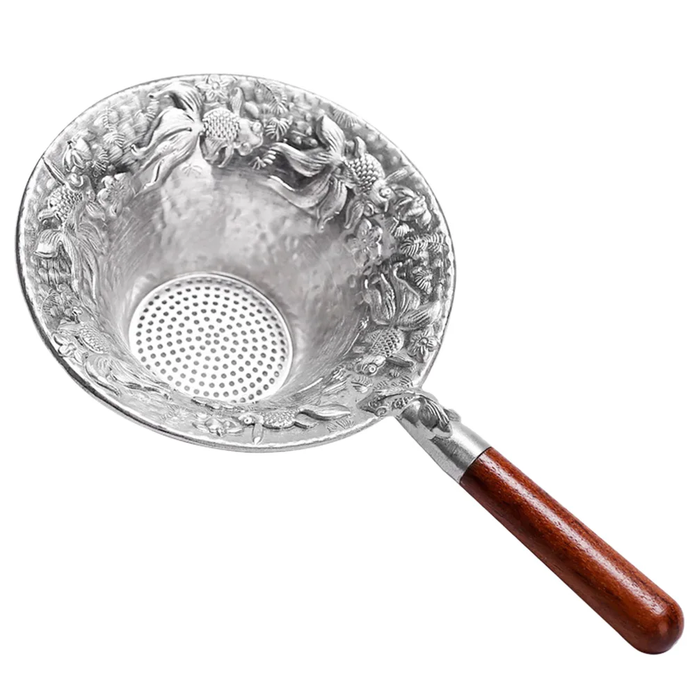 

Tea Leak Filter Sifters for Loose Strainer Reusable Infuser Fine Mesh Tin Analoguey Infuserana Office