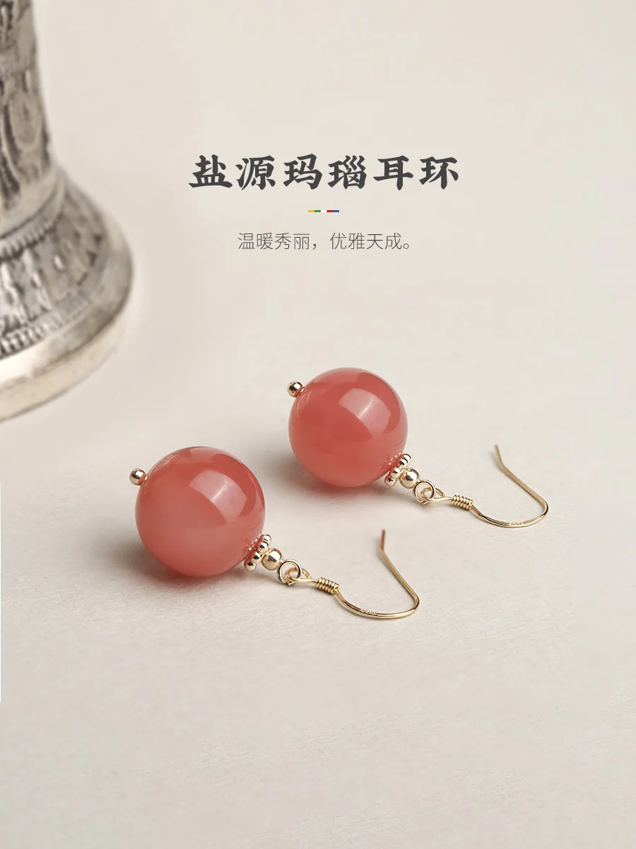 Potala Palace Cultural And Creative Natural Agate Pixiu Bracelet Earrings Necklace Women's Jewelry Three Piece Tower