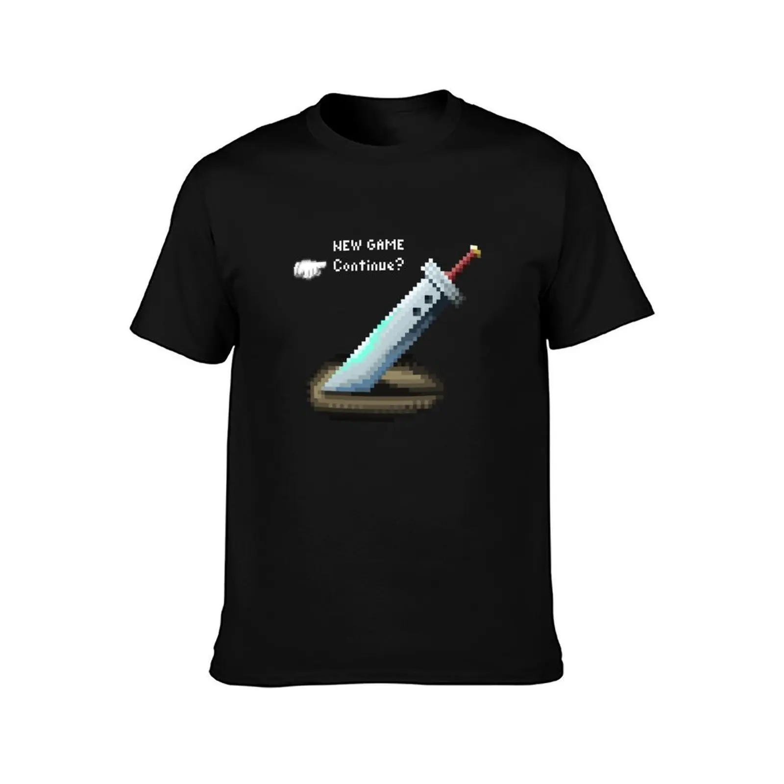 Pixel Buster Sword T-Shirt men t shirt cotton 100% T-Shirt