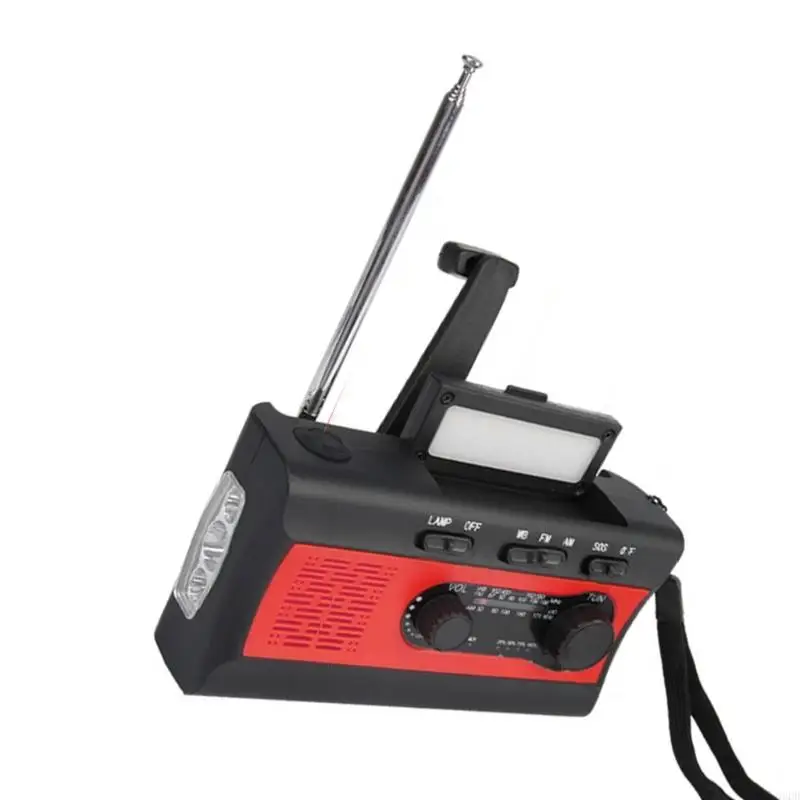 G6DD Awaryjne przetrwanie radio Słoneczne Ręka Słoneczna Noaa Alerty pogodowe LED Światło