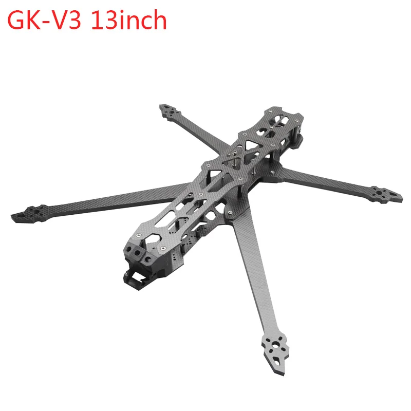 GK-V3 FPV 탄소 섬유 프레임 드론 키트, 휠베이스 550mm, RC 13x9x3 프로펠러 장거리 레이싱 드론 쿼드콥터, 13 인치