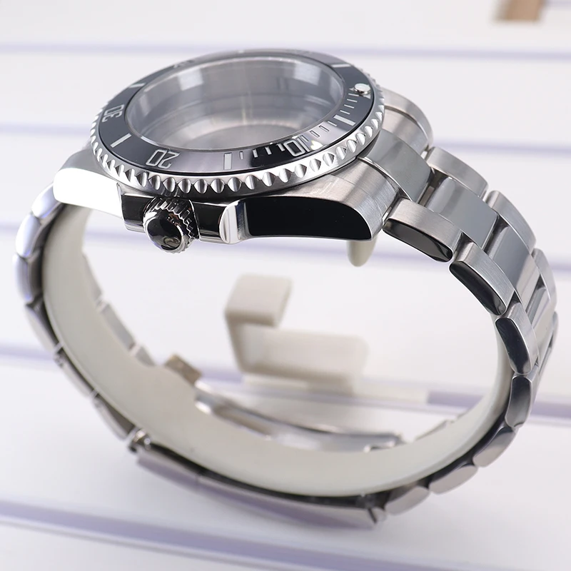 Watch accessories, mechanical strap for men, suitable for 40mm modified dial, 100m waterproof, suitable for NH35 movement